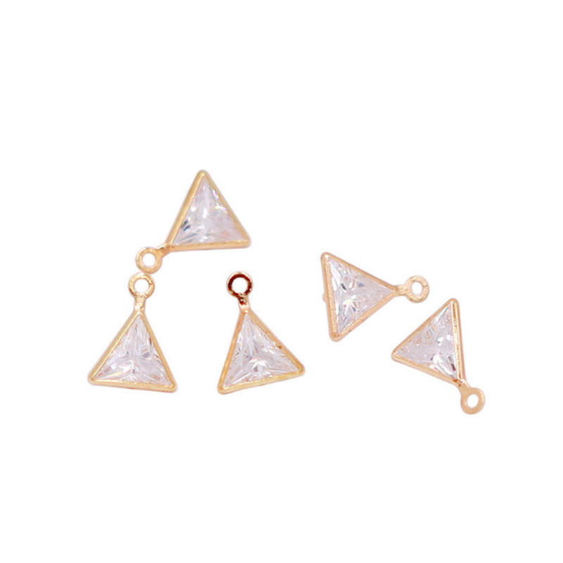 5 komada Geometrijski privjesci s umetnutim cirkonom Okvir zlatne boje Mali privjesci za izradu nakita DIY Naušnice Ogrlica Dodaci za privjeske