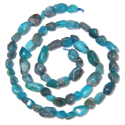 6-8MM természetes szabálytalan kavicsos kőgyöngy Agát amazonit ametiszt fluorit gyöngy ékszerkészítéshez barkácsolás karkötő kiegészítők
