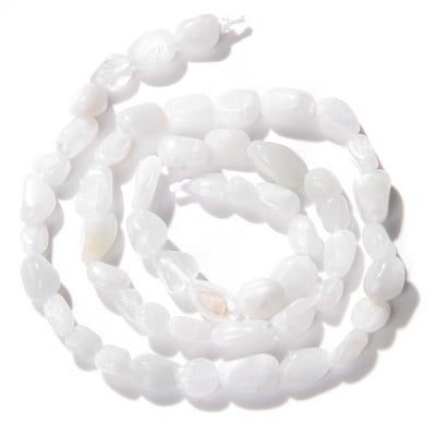 6-8MM természetes szabálytalan kavicsos kőgyöngy Agát amazonit ametiszt fluorit gyöngy ékszerkészítéshez barkácsolás karkötő kiegészítők