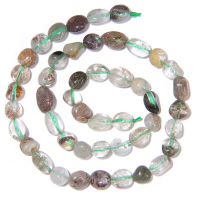 6-8MM természetes szabálytalan kavicsos kőgyöngy Agát amazonit ametiszt fluorit gyöngy ékszerkészítéshez barkácsolás karkötő kiegészítők