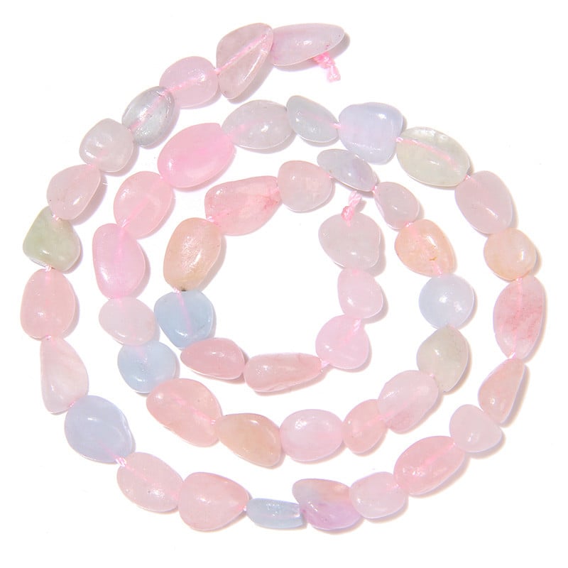 6-8MM természetes szabálytalan kavicsos kőgyöngy Agát amazonit ametiszt fluorit gyöngy ékszerkészítéshez barkácsolás karkötő kiegészítők