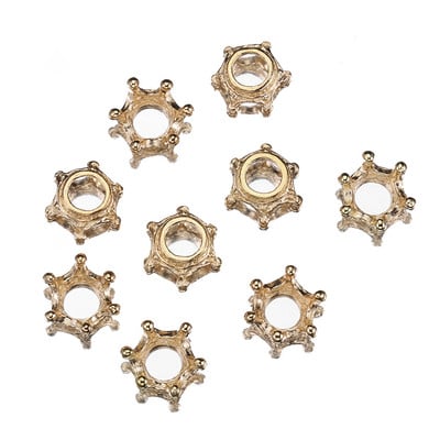 20db 14x6mm-es koronás varázslatok európai stílusú antik bronz/arany színű nyaklánc medál kiegészítők barkács ékszerkészítéshez