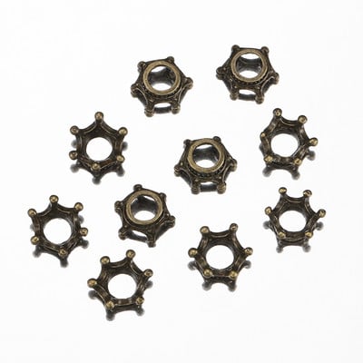 20db 14x6mm-es koronás varázslatok európai stílusú antik bronz/arany színű nyaklánc medál kiegészítők barkács ékszerkészítéshez