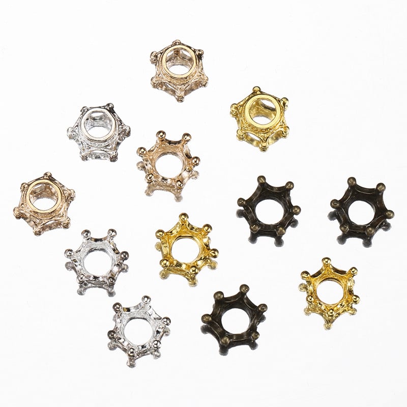 20db 14x6mm-es koronás varázslatok európai stílusú antik bronz/arany színű nyaklánc medál kiegészítők barkács ékszerkészítéshez