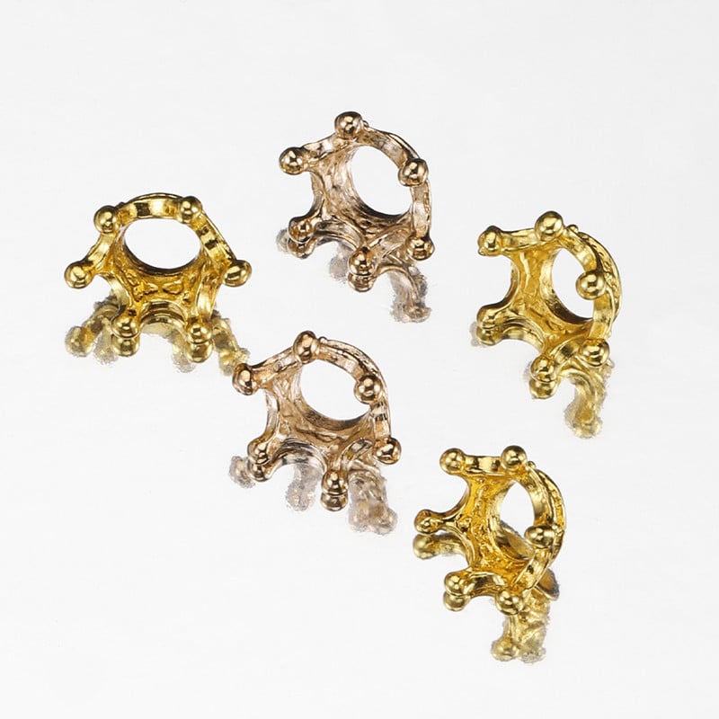 20db 14x6mm-es koronás varázslatok európai stílusú antik bronz/arany színű nyaklánc medál kiegészítők barkács ékszerkészítéshez