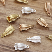 20 komada 7x16 mm čepovi s vrhom vrha kabela s kićankama Metalna ladica za cvijeće Konopac Stegnuti privjesak Privjesci Konektori za DIY izradu nakita Nalazi