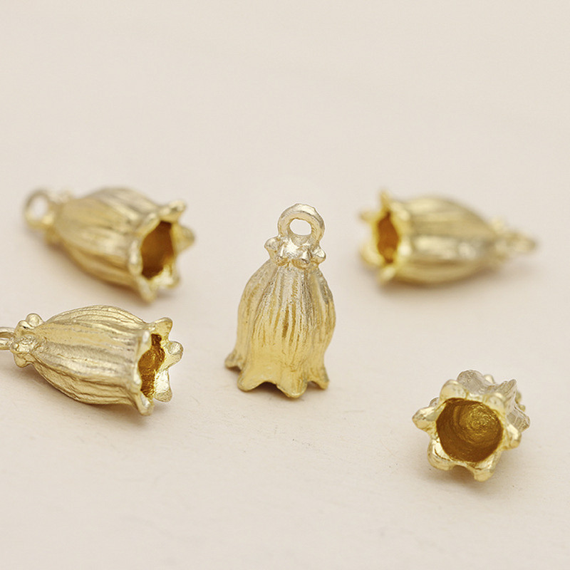 20 komada 7x16 mm čepovi s vrhom vrha kabela s kićankama Metalna ladica za cvijeće Konopac Stegnuti privjesak Privjesci Konektori za DIY izradu nakita Nalazi