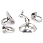 10-20 komada kupole od nehrđajućeg čelika u zlatnoj boji, biserni privjesak, konektor za privjesak, pristaje na 4/6/8/10 mm perle, nalazi za izradu nakita DIY