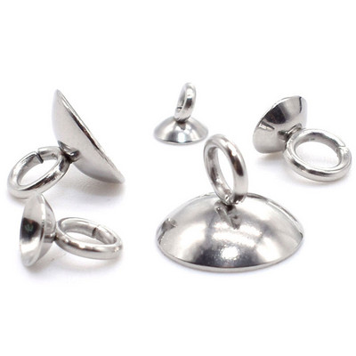 10-20 komada kupole od nehrđajućeg čelika u zlatnoj boji, biserni privjesak, konektor za privjesak, pristaje na 4/6/8/10 mm perle, nalazi za izradu nakita DIY