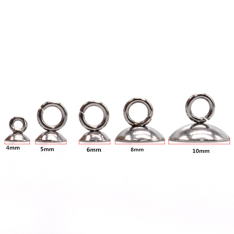 10-20 komada kupole od nehrđajućeg čelika u zlatnoj boji, biserni privjesak, konektor za privjesak, pristaje na 4/6/8/10 mm perle, nalazi za izradu nakita DIY