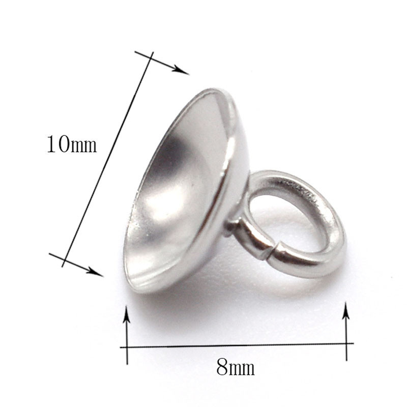 10-20 komada kupole od nehrđajućeg čelika u zlatnoj boji, biserni privjesak, konektor za privjesak, pristaje na 4/6/8/10 mm perle, nalazi za izradu nakita DIY