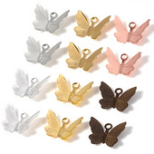 100 kom/lot 11x13 mm metalni filigranski leptir privjesci DIY ogrlica narukvice naušnice privjesci dodaci za izradu nakita