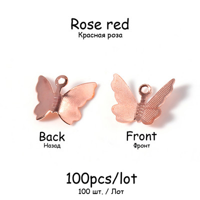 100 kom/lot 11x13 mm metalni filigranski leptir privjesci DIY ogrlica narukvice naušnice privjesci dodaci za izradu nakita