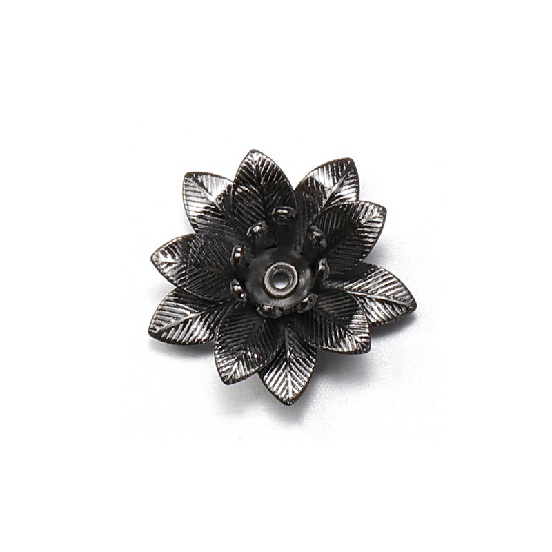 10 tk vasest filigraanist lillepõhjast helme otsa korgi kandik isetehtud ehete tegemiseks Roosakulla hõbedase värvi võlusid Leiud Aksessuaarid