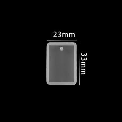 5 τεμάχια κρεμαστά καλούπια εποξειδικής ρητίνης Μικτού μεγέθους Χύτευση σιλικόνης καλούπια ρητίνης υπεριώδους ακτινοβολίας για κοσμήματα DIY Making Findings Supplies Αξεσουάρ