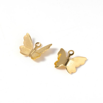 50/100kom 11x13mm Leptir privjesci Pozlaćeni filigranski omoti Pribor za izradu nakita DIY Ogrlica Narukvica