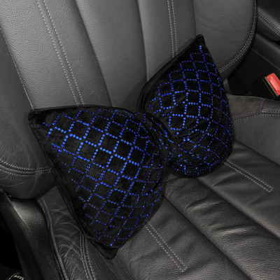 Värvilised rhinestones täis teemant vibusõlme mood sädelev auto interjööri kaunistused universaalne auto vöökoht kaela padi peatugi