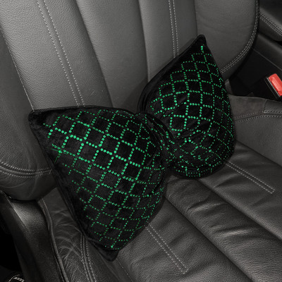 Värvilised rhinestones täis teemant vibusõlme mood sädelev auto interjööri kaunistused universaalne auto vöökoht kaela padi peatugi