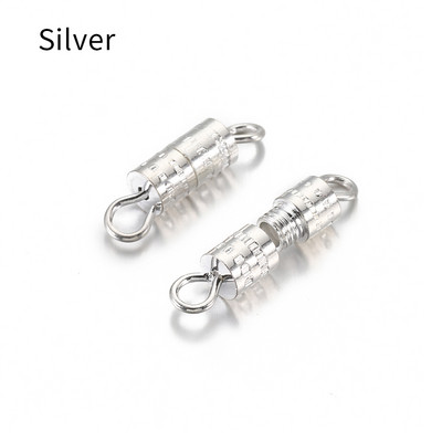 50 komada Ogrlica Narukvice Priključci za lanac Zlatno srebrna boja Vijak Kopča Zatvaranje Kopče Kuka za Diy pribor za izradu nakita