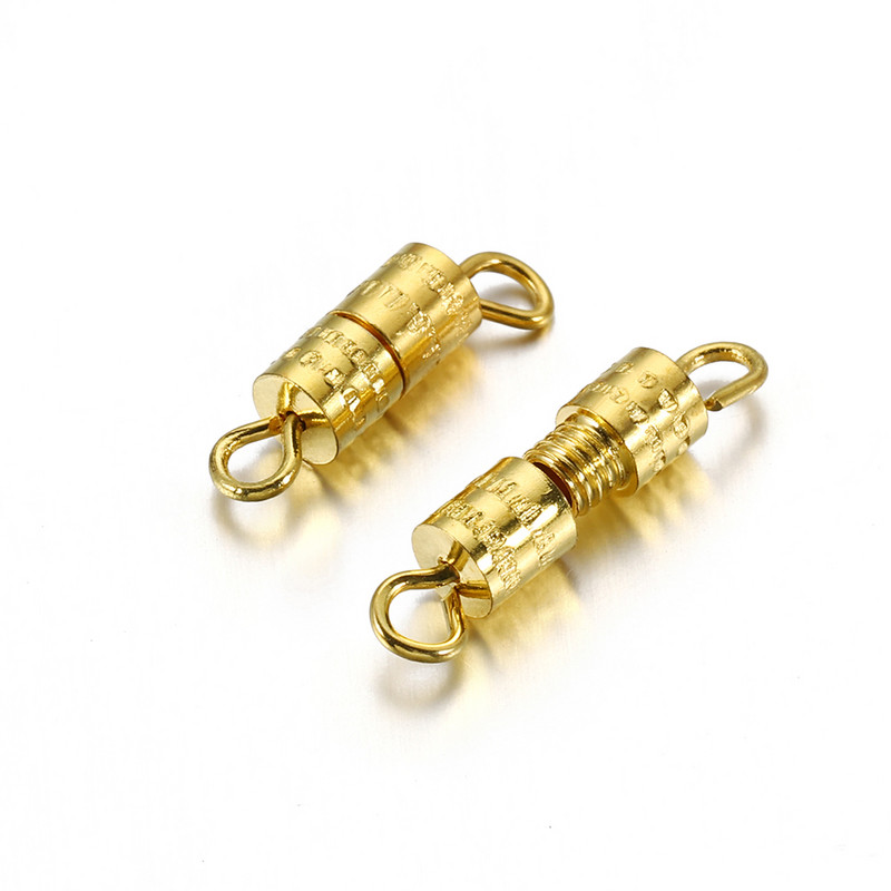 50 komada Ogrlica Narukvice Priključci za lanac Zlatno srebrna boja Vijak Kopča Zatvaranje Kopče Kuka za Diy pribor za izradu nakita