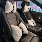 2022. aasta uus multikas Camellia Plush talvine sügis, pehme mugav auto vöökoha kaelapadi