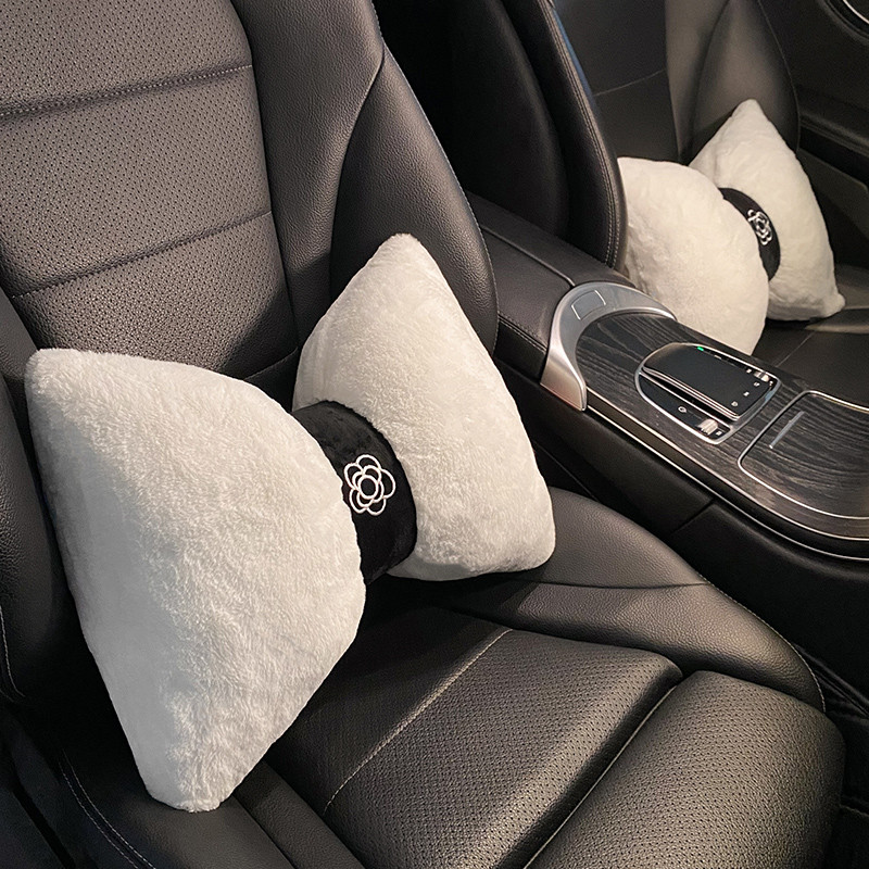 2022. aasta uus multikas Camellia Plush talvine sügis, pehme mugav auto vöökoha kaelapadi