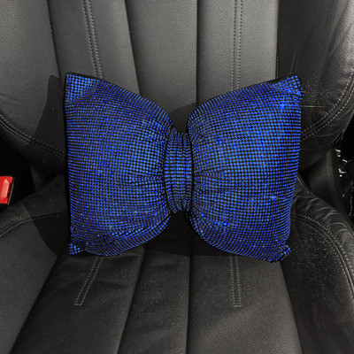 Šareni kamenčići s dijamantnom mašnom Modni svjetlucavi ukrasi za unutrašnjost automobila Univerzalni automobilski jastuk za oko struka Naslon za glavu