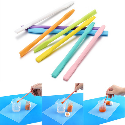 3 τεμάχια/Παρτίδα 10 16 cm σιλικόνης Stir Stick Mixing Resin Stirring Rods Liquid Paint Epoxy for DIY Craft Resin Jewelry Making Tools