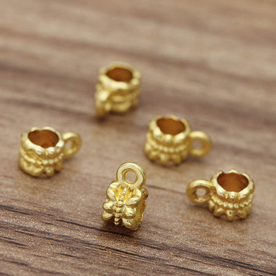 50 kom Tube Perle Bail Clips Zlatna boja Spacer Bead Charms Privjesak Kuka Kopče za Diy Izrada nakita Narukvica Ogrlica Nalazi