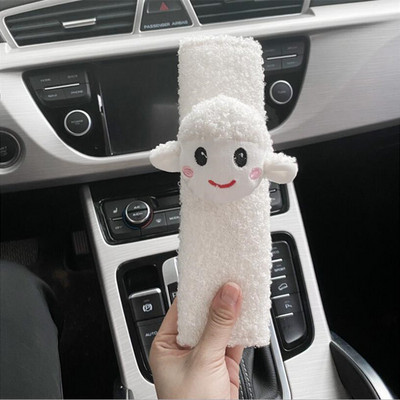 Crtani auto naslon za glavu slatka mekana slatka mala ovca auto naslon za glavu za vrat jastuk auto pliš kreativni unutarnji ukras žene