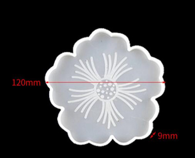 Sakura tea gyümölcstál alátét szilikon forma UV barkácsoláshoz epoxigyanta forma ékszerkészítő szerszámok művészeti díszek dekorációs kellékek