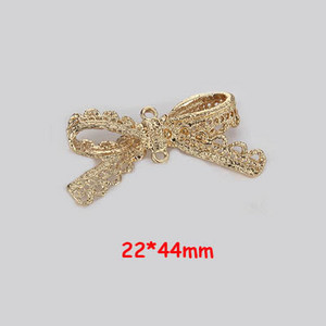 10 komada mašna s čvorovima privjesaka KC pozlaćeni modni privjesci za DIY izradu nakita Ogrlica Narukvica Naušnice Dodaci za rukotvorine