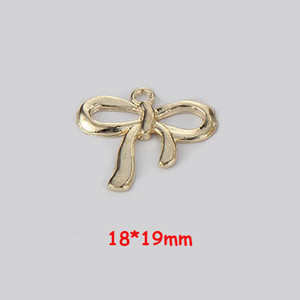 10 komada mašna s čvorovima privjesaka KC pozlaćeni modni privjesci za DIY izradu nakita Ogrlica Narukvica Naušnice Dodaci za rukotvorine