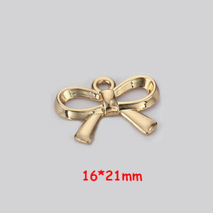 10 komada mašna s čvorovima privjesaka KC pozlaćeni modni privjesci za DIY izradu nakita Ogrlica Narukvica Naušnice Dodaci za rukotvorine