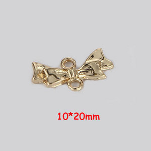 10 komada mašna s čvorovima privjesaka KC pozlaćeni modni privjesci za DIY izradu nakita Ogrlica Narukvica Naušnice Dodaci za rukotvorine