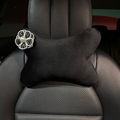 Novi plišani mali zimski topli kratki plišani vratni jastuk u obliku kamelije, jastuk za vrat i naslon za glavu