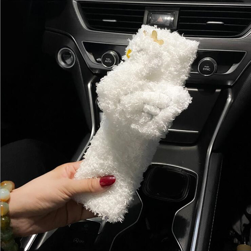 Naslon za glavu automobila Crtani slatki plišani labud Kreativan prekrasan mekani pliš Navlaka za sigurnosni pojas Jastuk za vrat automobila Ukras za unutrašnjost automobila