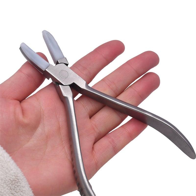 Професионални иглени клещи от неръждаема стомана Бижута Направи си сам и очила Оптични инструменти за ремонт Найлонови клещи