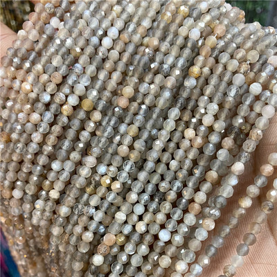 Comerț en-gros cu fațete din piatră naturală galbenă cuarț margele rotunde zircon piatră lunii turmalină margele libere pentru bijuterii accesoriu