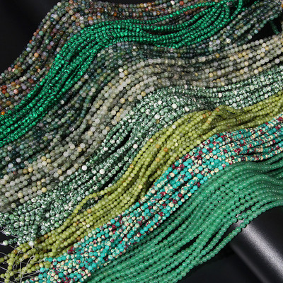 4mm Natural Stone Beads Agat Jades Amazonite Jaspers Round Loose Bead For Jewelry Making Beadwork DIY Bracelet Rings Accessori