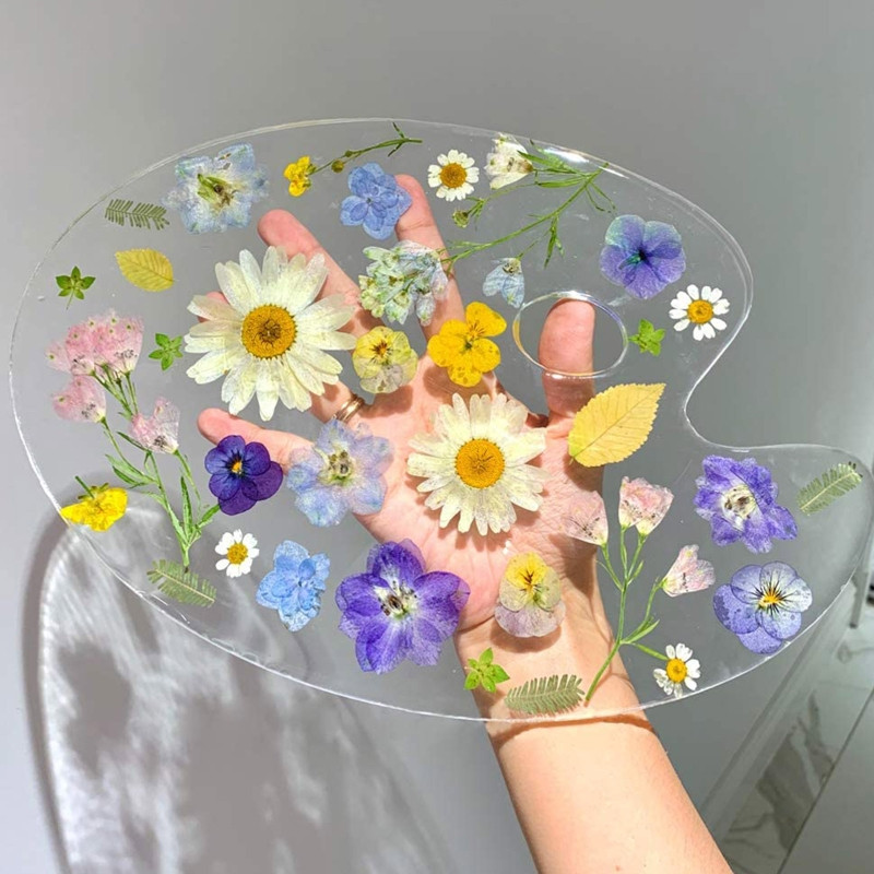 Model de turnare din rășină pentru paletă de vopsea pentru artist realizată manual, forma ovală, pentru paletă de artă, matriță de rășină, pentru vopsea în ulei, pentru palete, forme de pictură