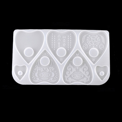 2db Ouija- Board Planchette gyanta formák gótikus Ouija- társasjáték kulcstartó medál epoxi szilikon formák ékszer készítés