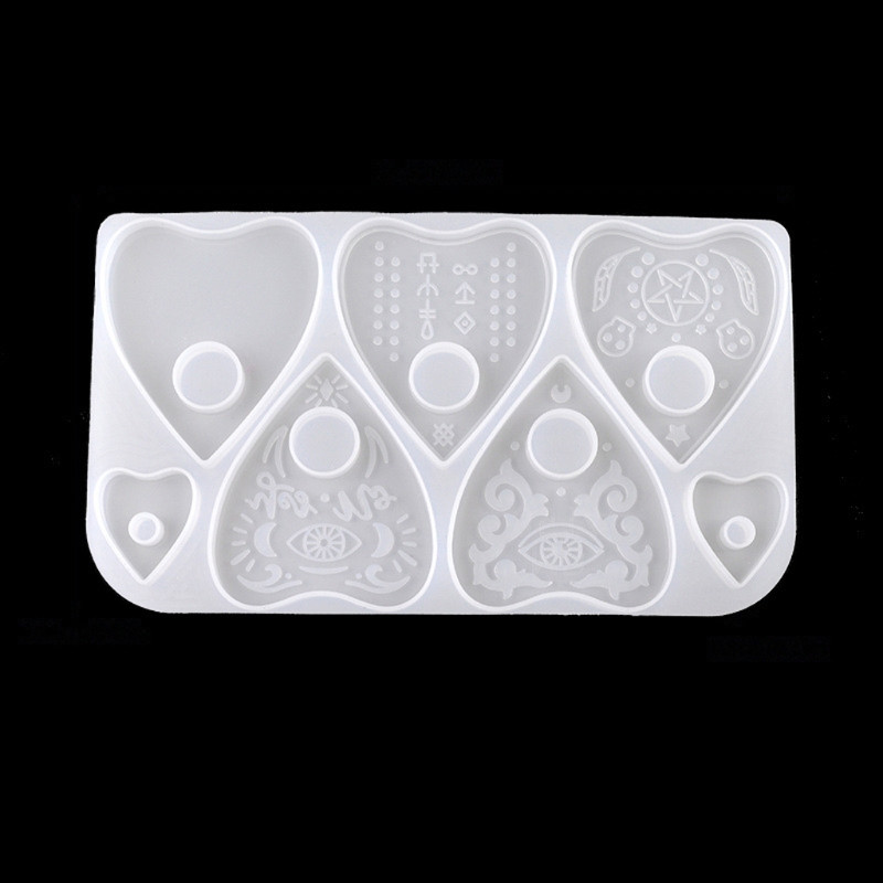 2db Ouija- Board Planchette gyanta formák gótikus Ouija- társasjáték kulcstartó medál epoxi szilikon formák ékszer készítés