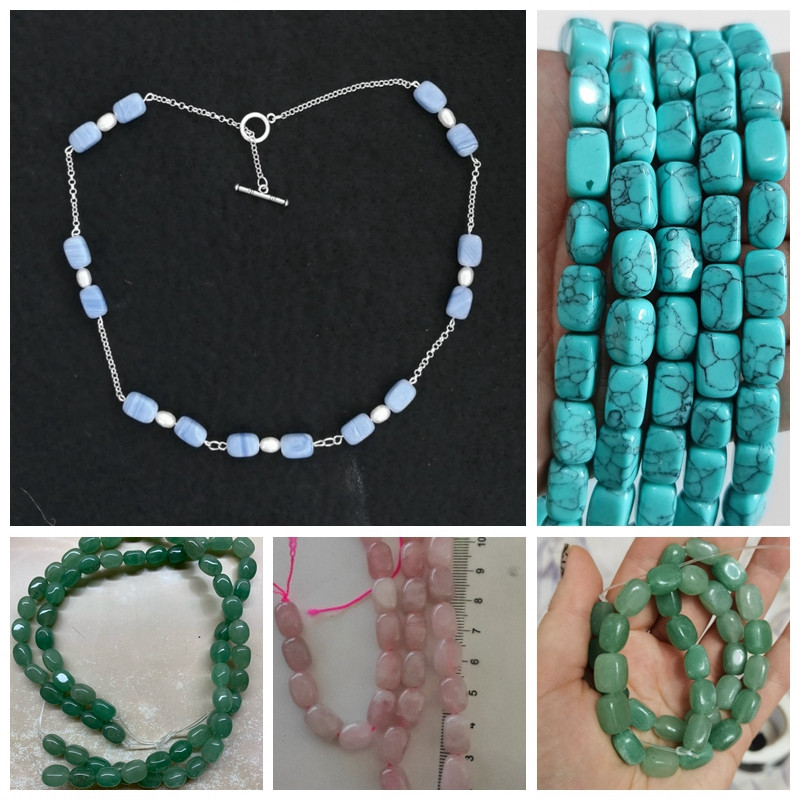 Jade cu ochi de tigru natural, mărgele de piatră de cuarț, dreptunghi neregulat, mărgele distanțatoare libere, pentru realizarea de bijuterii, brățară colier, 8x12mm