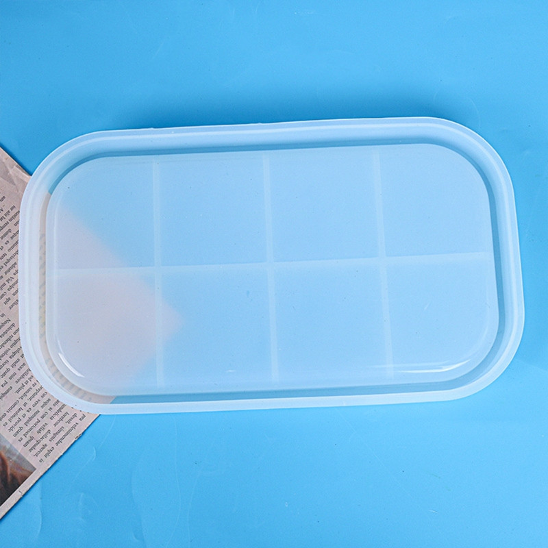 Ovalni pladanj Kalup od epoksidne smole Posuda Tanjur Daska za posluživanje Silikonski kalup za livenje DIY rukotvorina Držač za nakit Alati za izradu