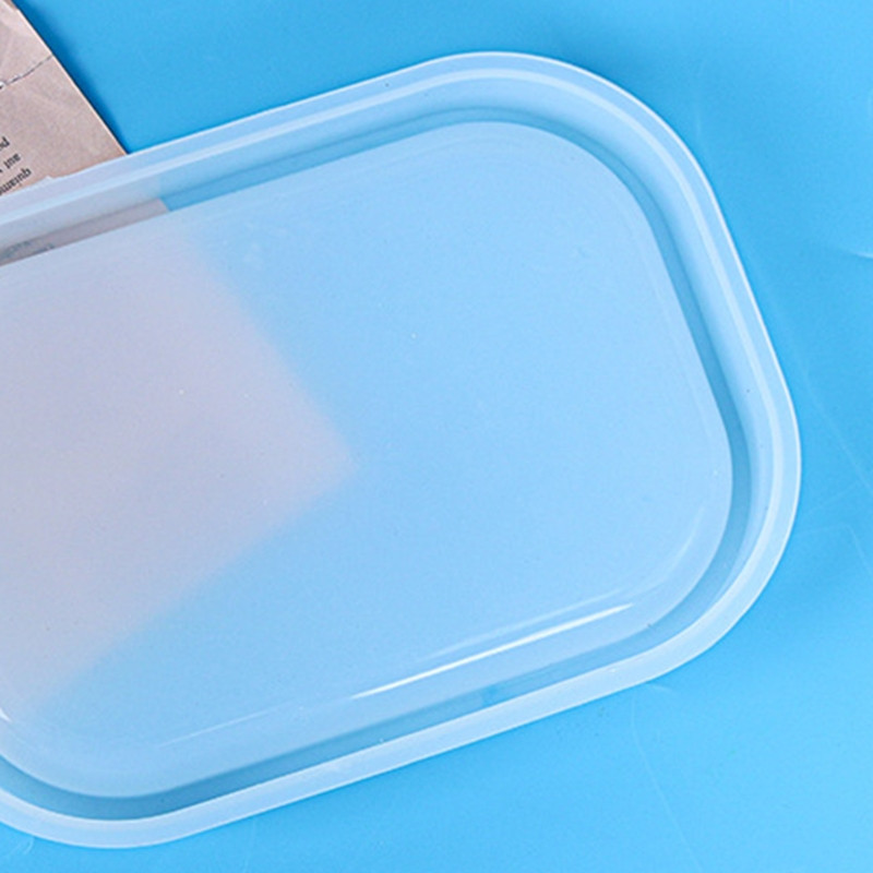 Ovalni pladanj Kalup od epoksidne smole Posuda Tanjur Daska za posluživanje Silikonski kalup za livenje DIY rukotvorina Držač za nakit Alati za izradu