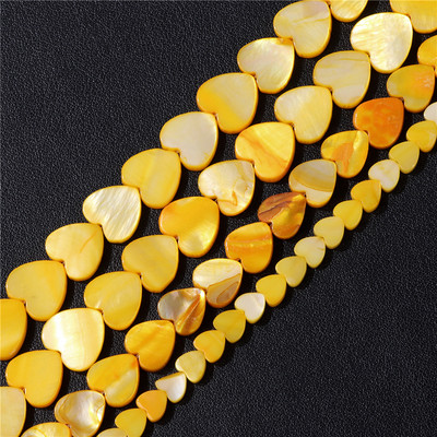 6/8/10/12 χιλιοστά Πολύχρωμες χάντρες από κοχύλι καρδιάς Βαμμένες χάντρες από φυσικό γλυκό νερό για κοσμήματα Σκουλαρίκια βραχιόλια για DIY