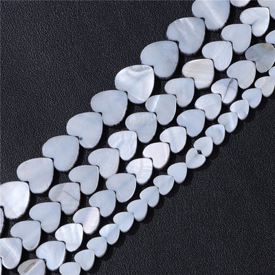 6/8/10/12 χιλιοστά Πολύχρωμες χάντρες από κοχύλι καρδιάς Βαμμένες χάντρες από φυσικό γλυκό νερό για κοσμήματα Σκουλαρίκια βραχιόλια για DIY