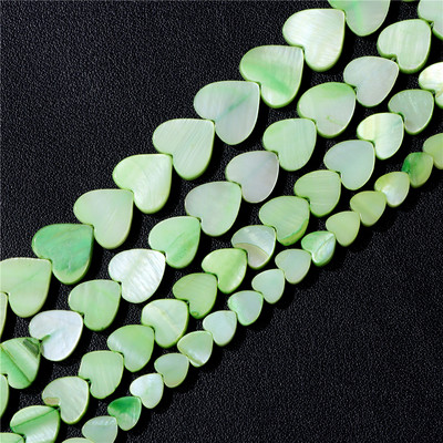 6/8/10/12 χιλιοστά Πολύχρωμες χάντρες από κοχύλι καρδιάς Βαμμένες χάντρες από φυσικό γλυκό νερό για κοσμήματα Σκουλαρίκια βραχιόλια για DIY