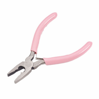 Комплекти мини клещи за бижута Направи си сам инструменти за бижута, оборудване за изработка на бижута Направи си сам, въглеродна стомана DeepPink, 70~80x40~52x6~9mmF80